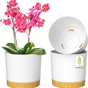 ZMTECH Plant Pots, Set of 3 8''